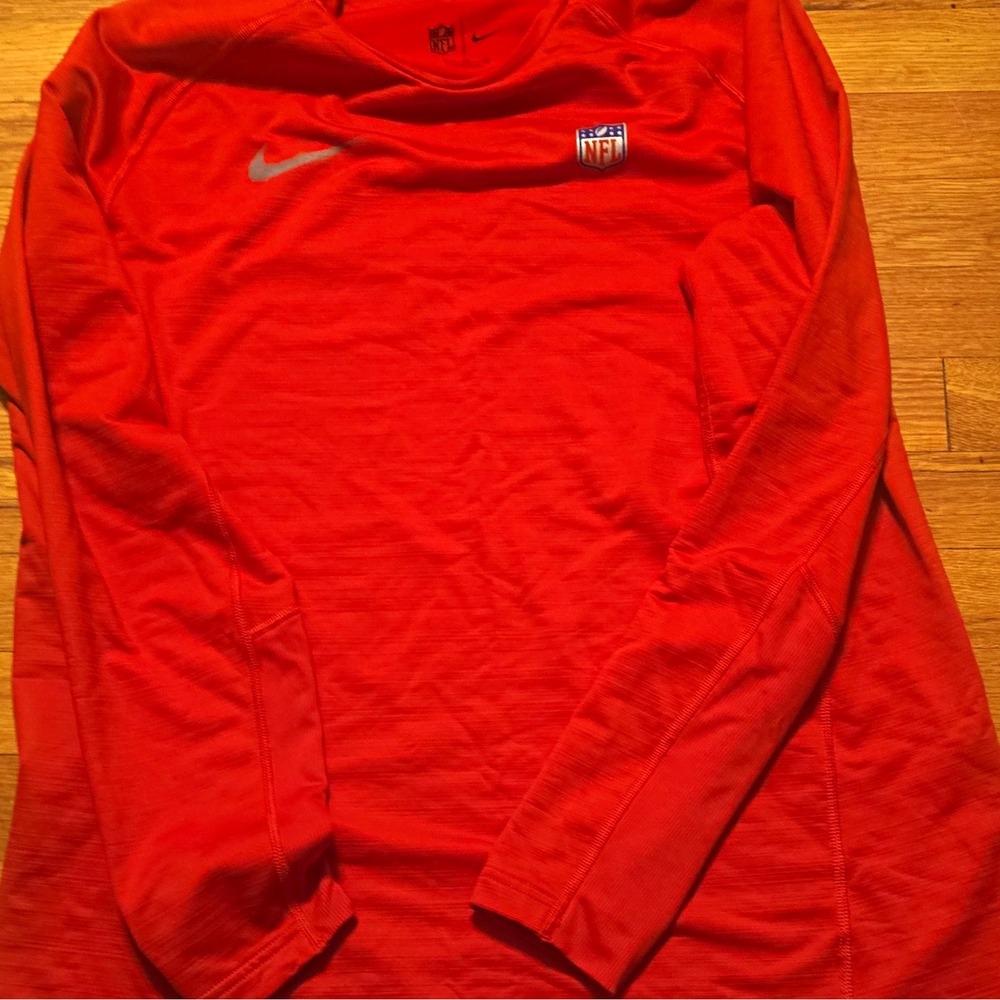 Nike NFL Officially Licensed Red Football Sweatshirt, Size XL